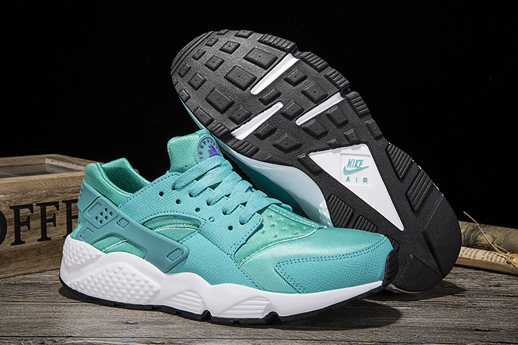 New Women Nike Air Huarache Jade Blue Shoes - Click Image to Close